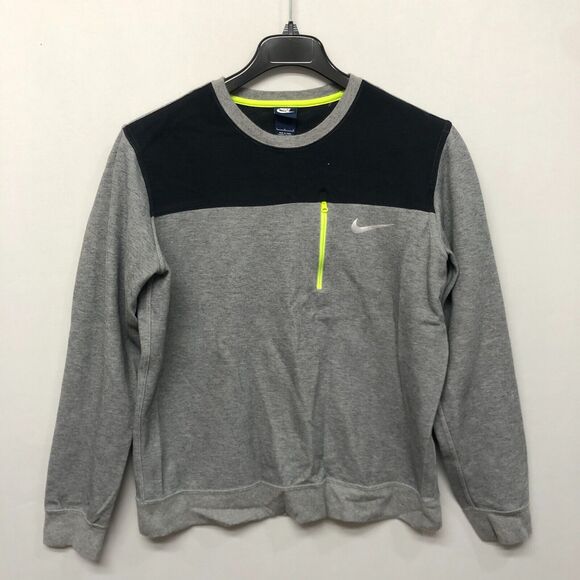 Nike Men Active Pullover Sweatshirt Top Size Large B311 -12 - Picture 1 of 14
